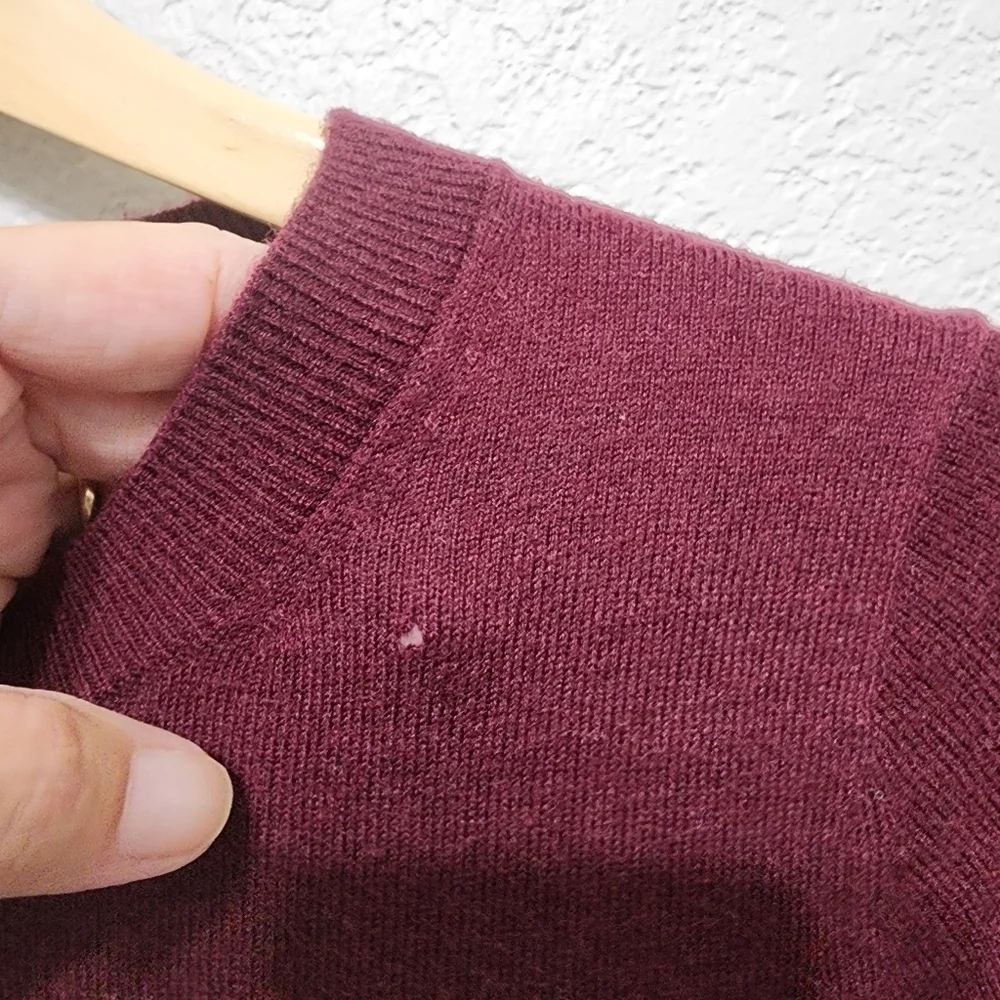 Kate Spade Burgandy Long Sleeve Sweater Size XS